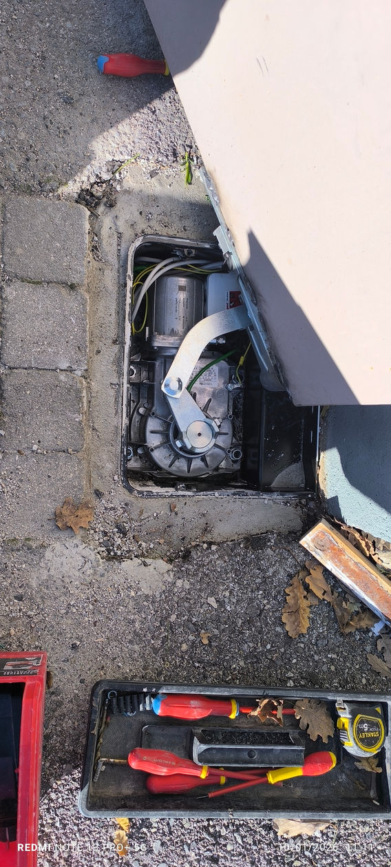 installation d'une motorisation came frog pour portail battant