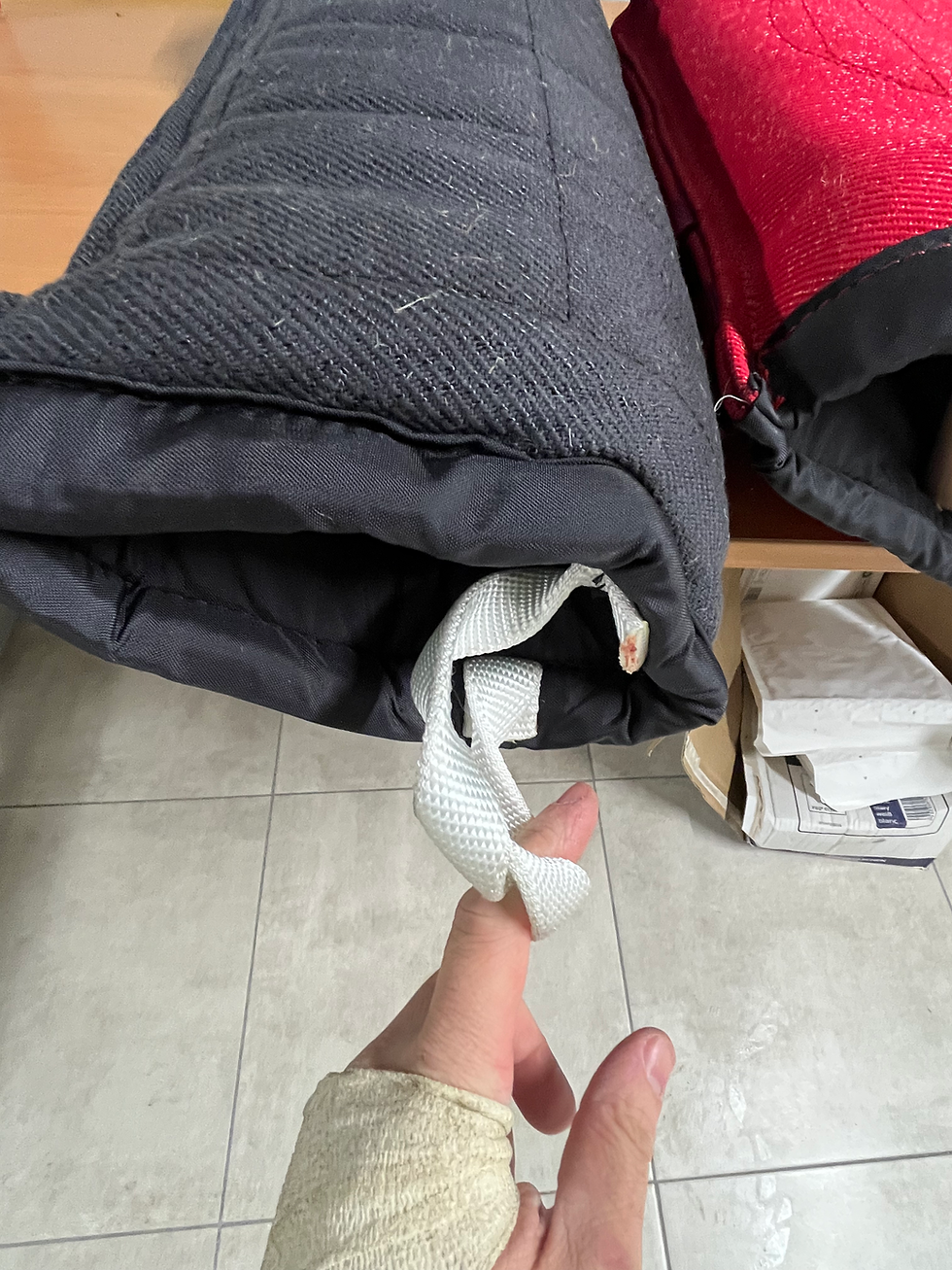 Thumbnail: LONG (80cm) ARM SLEEVE  NYLON WITH HANDLE