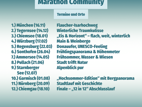 Marathon-Community- Termine und Orte