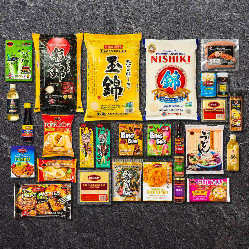 Arranged Food and Objects