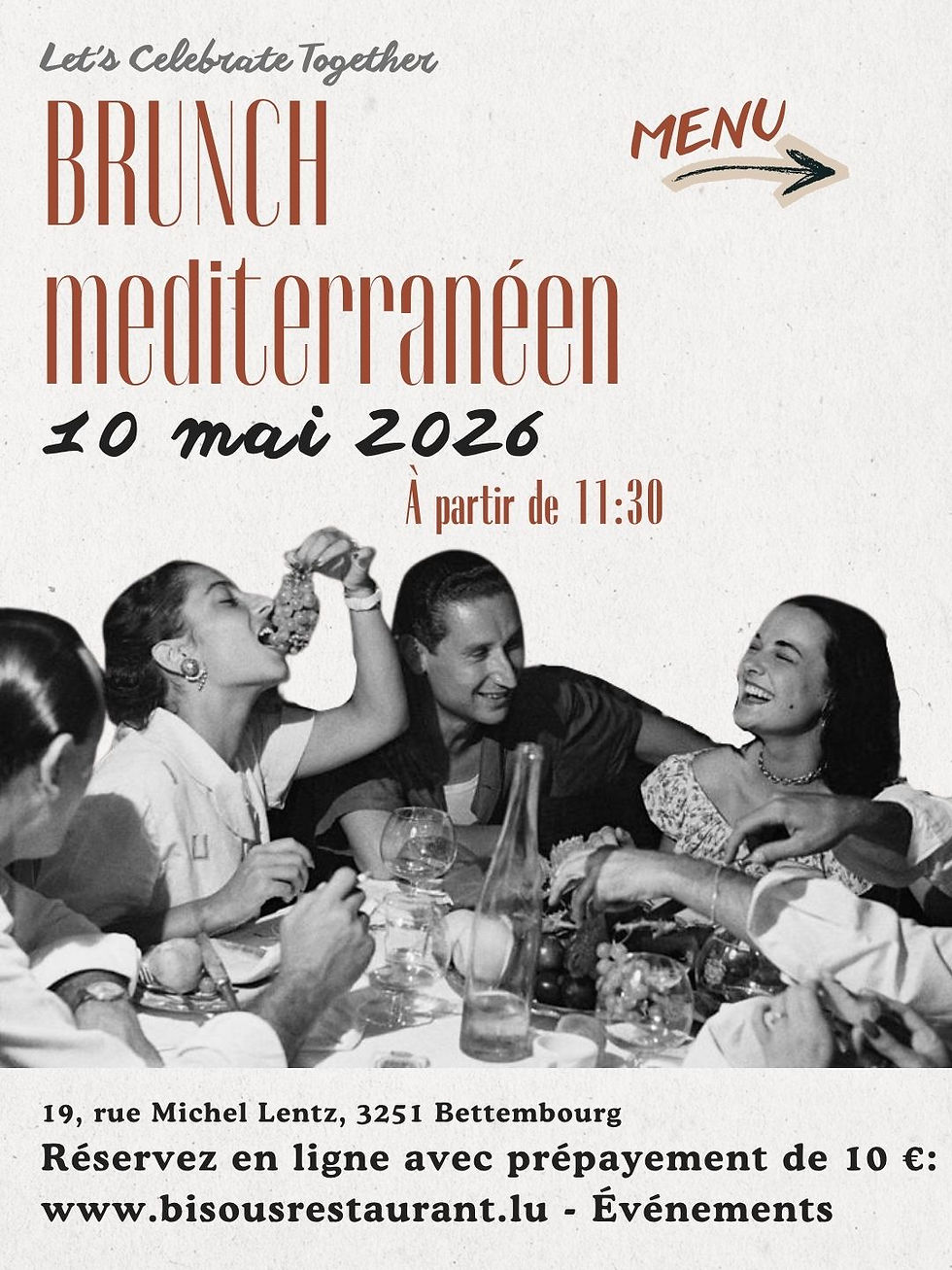 Brunch Méditerranéen chez Bisous
