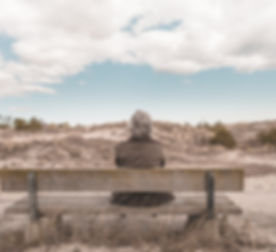 Man Sitting on a Bench