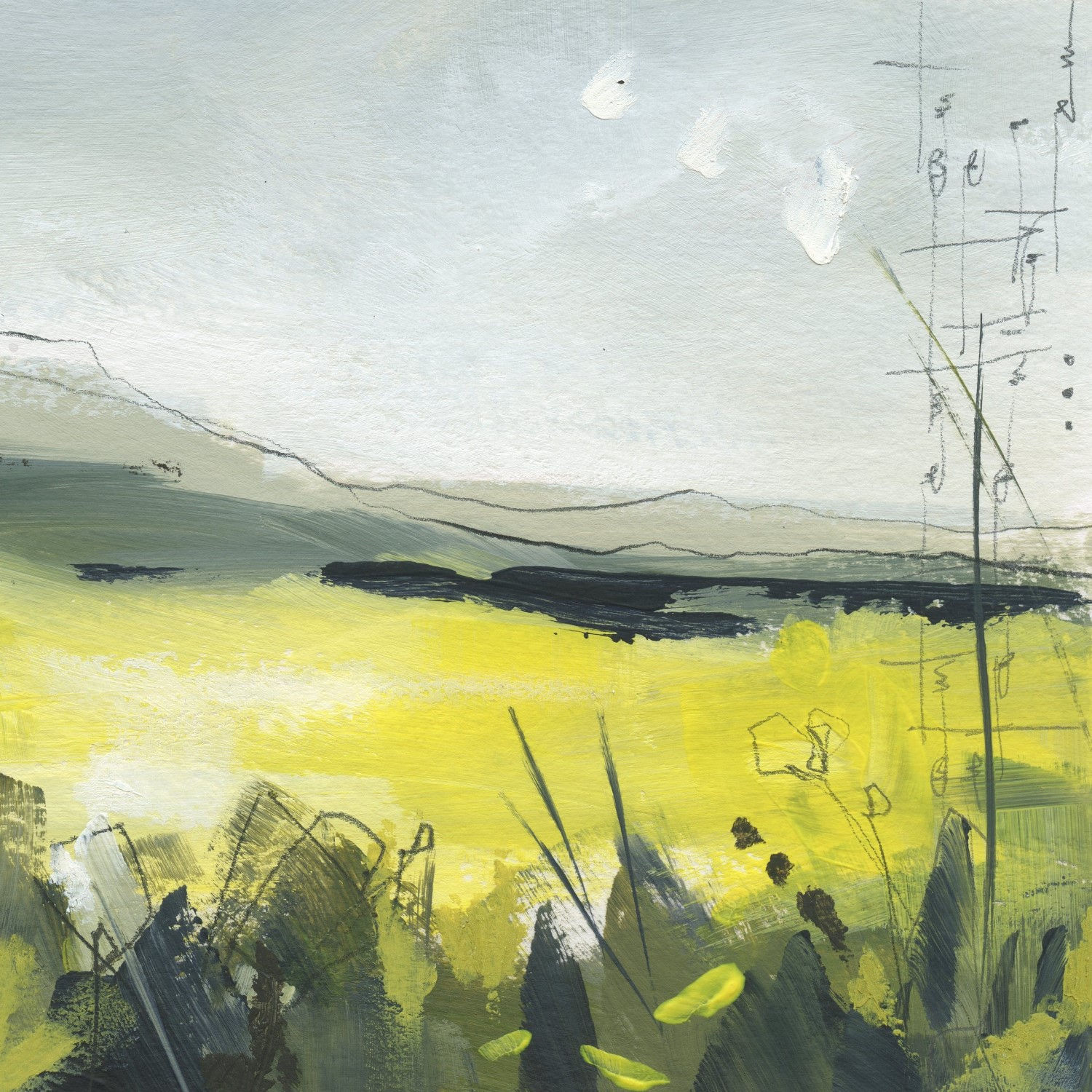 a golden fanfare - greetings card