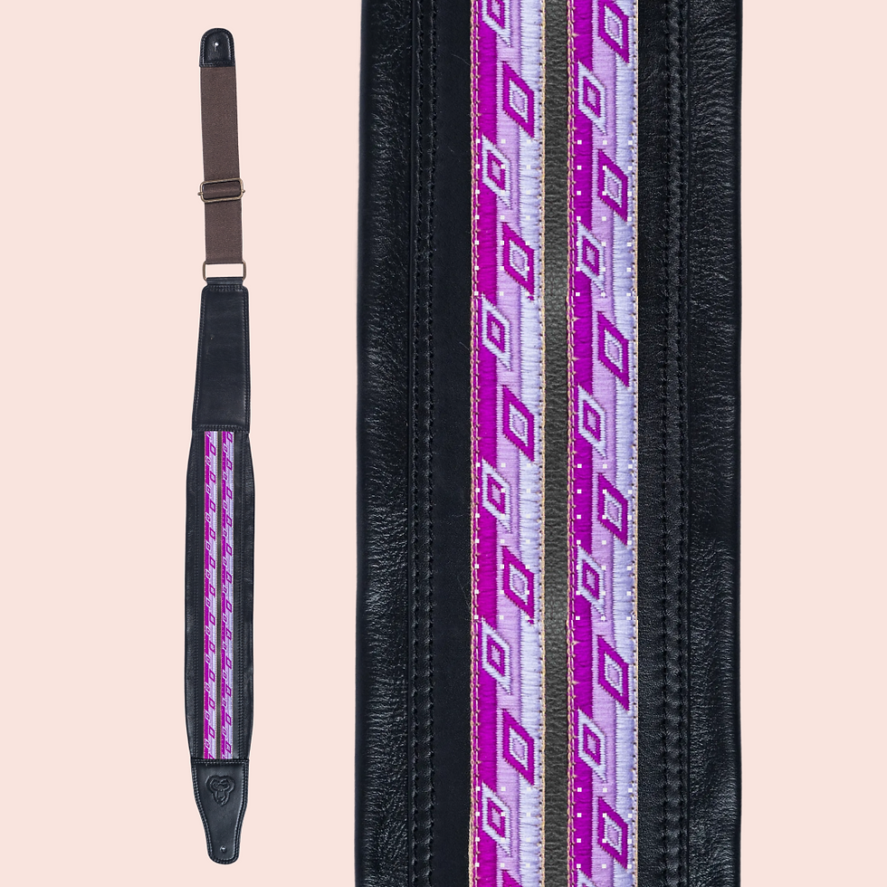 Thumbnail: Earth Blend - 4" wide leather strap | adjustable | padded | all guitars