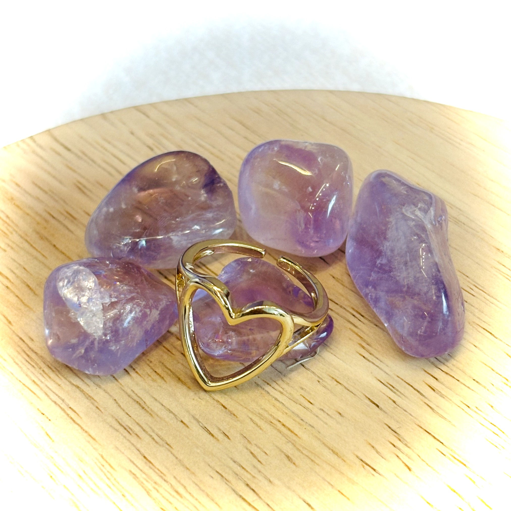 Anillo con forma de corazón