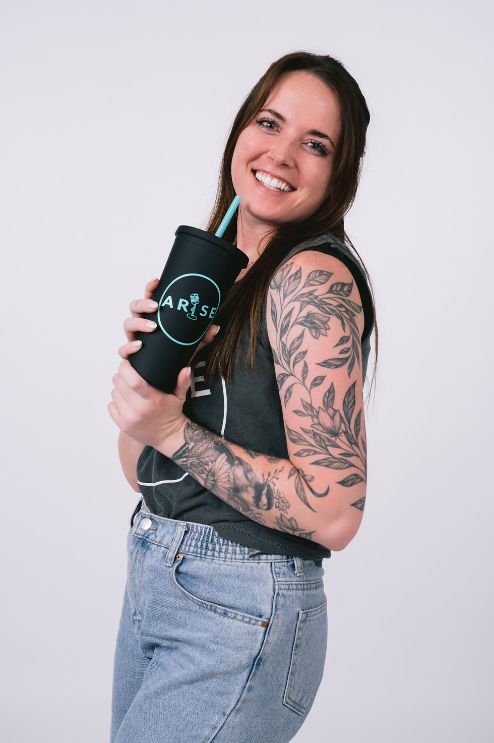 Thumbnail: A.R.I.S.E. Tumbler with Reusable Straw
