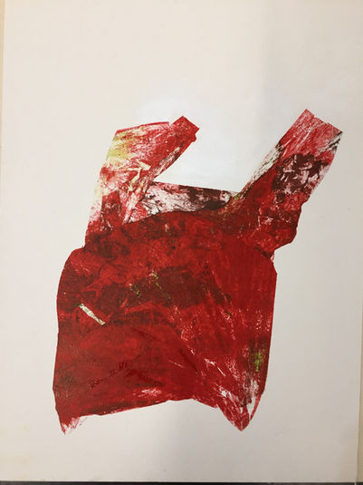 Monotype sur carton - Natalie Sécardin