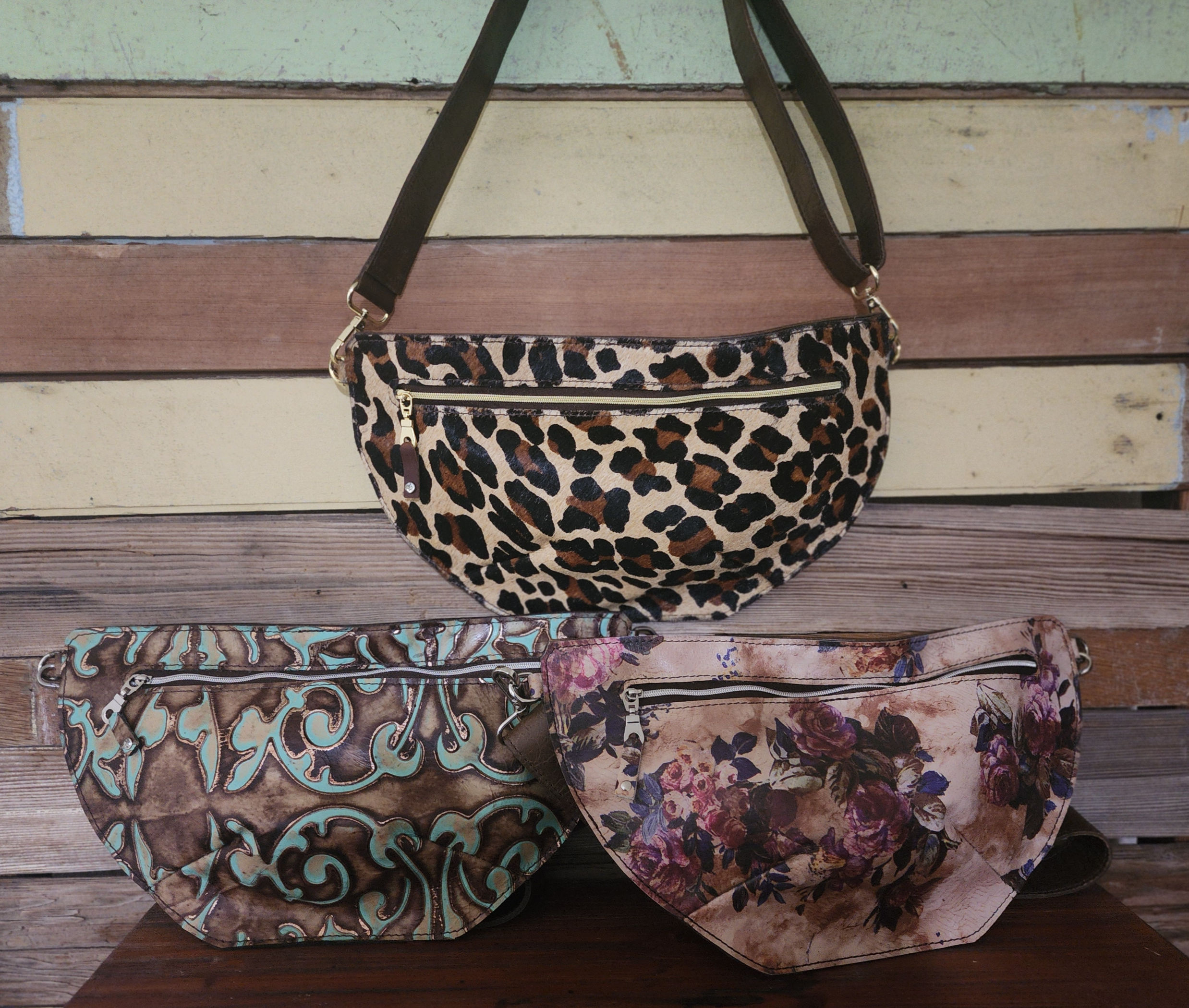 Fanny Pack-Cowhide or Stamped Leather