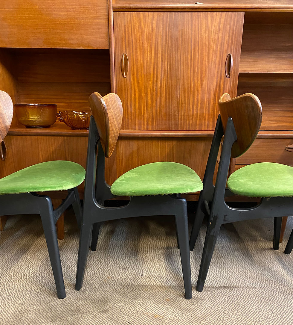 Thumbnail: Four Original G Plan Butterfly Dining Chairs - SOLD