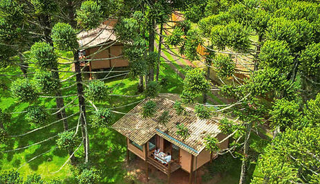 Silêncio e natureza ao redor dos chalés da Pousada Casa Campestre