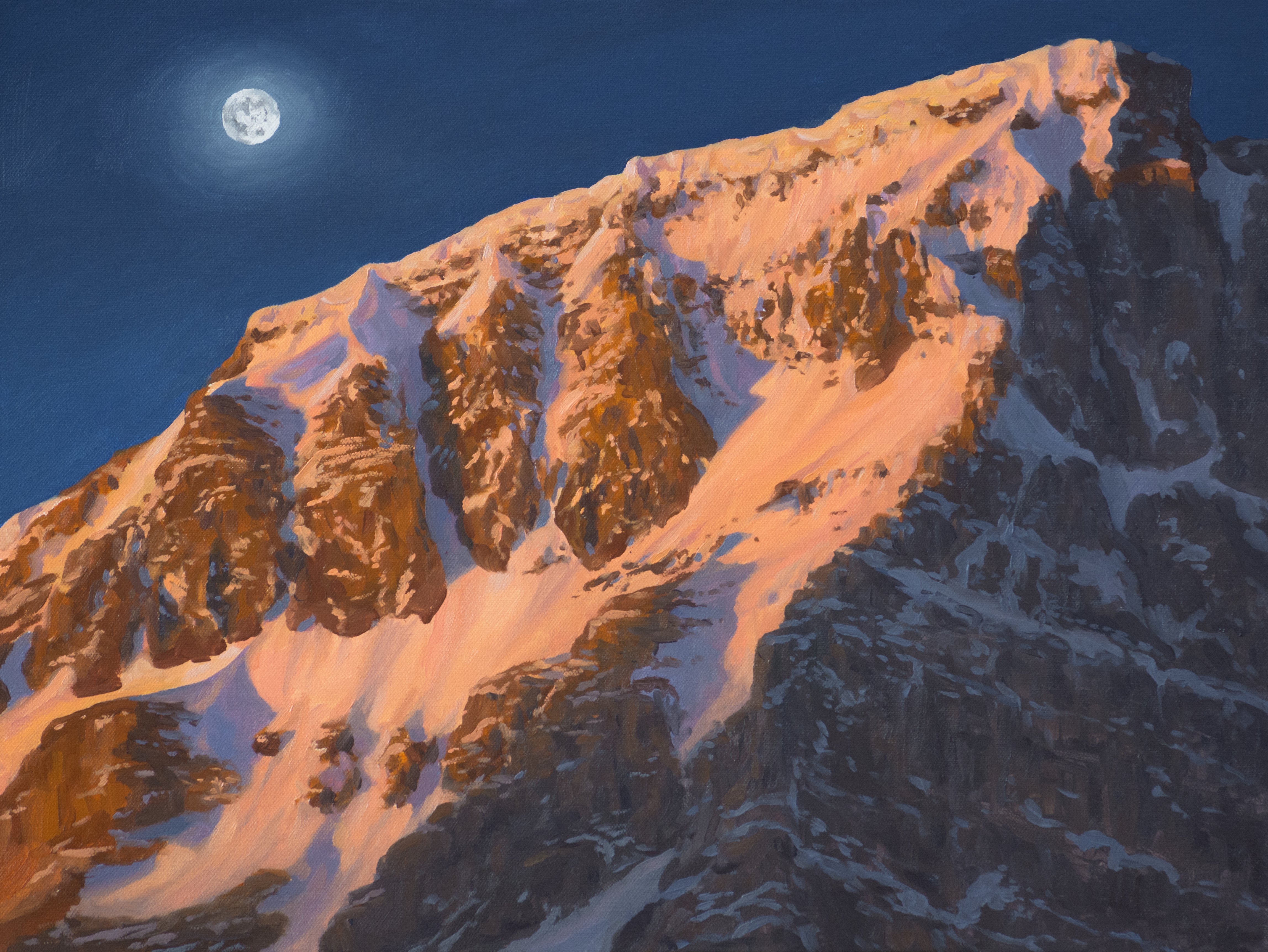 Moon Over Mount Jimmy Simpson