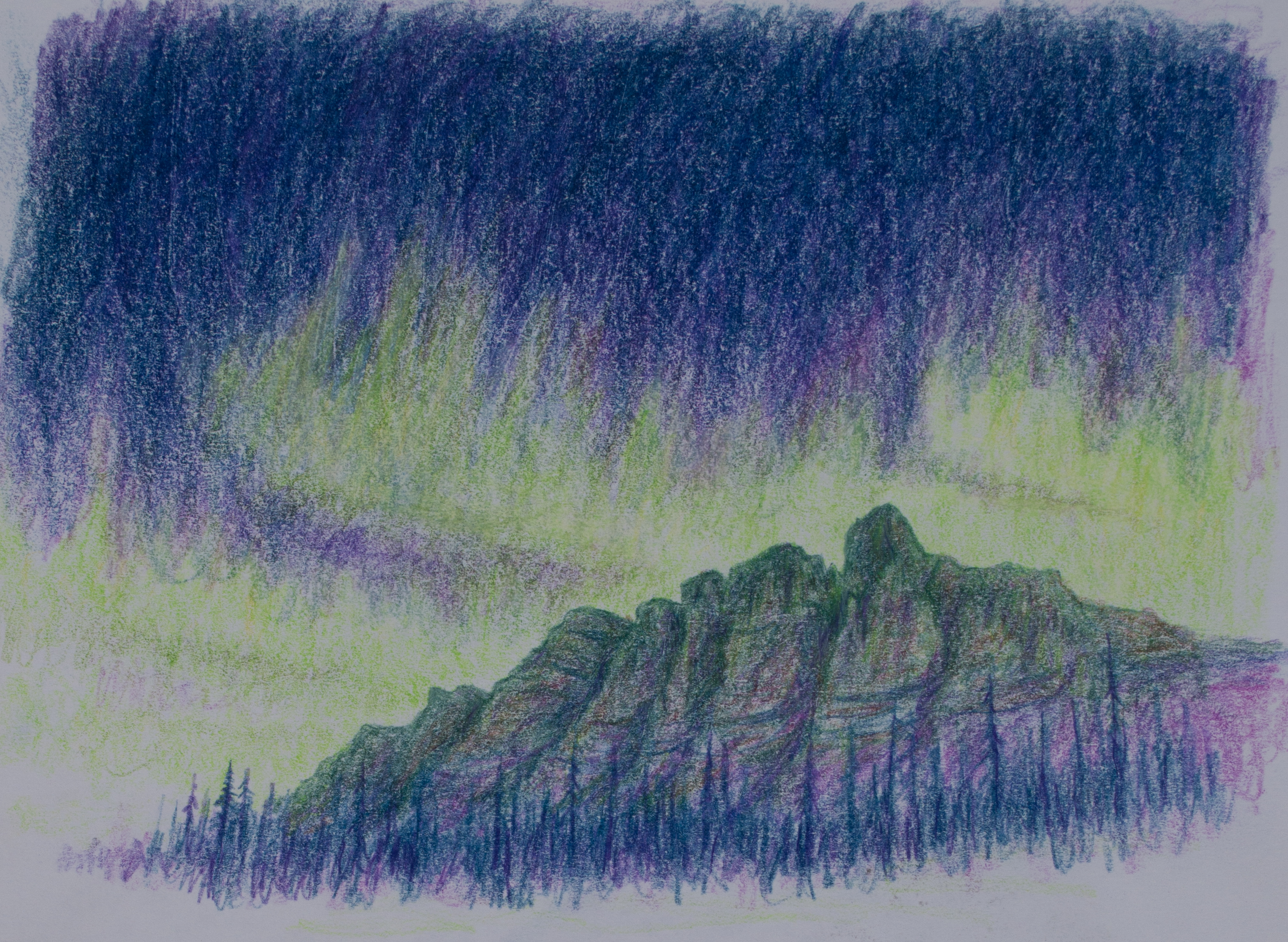 Aurora Over the Castle