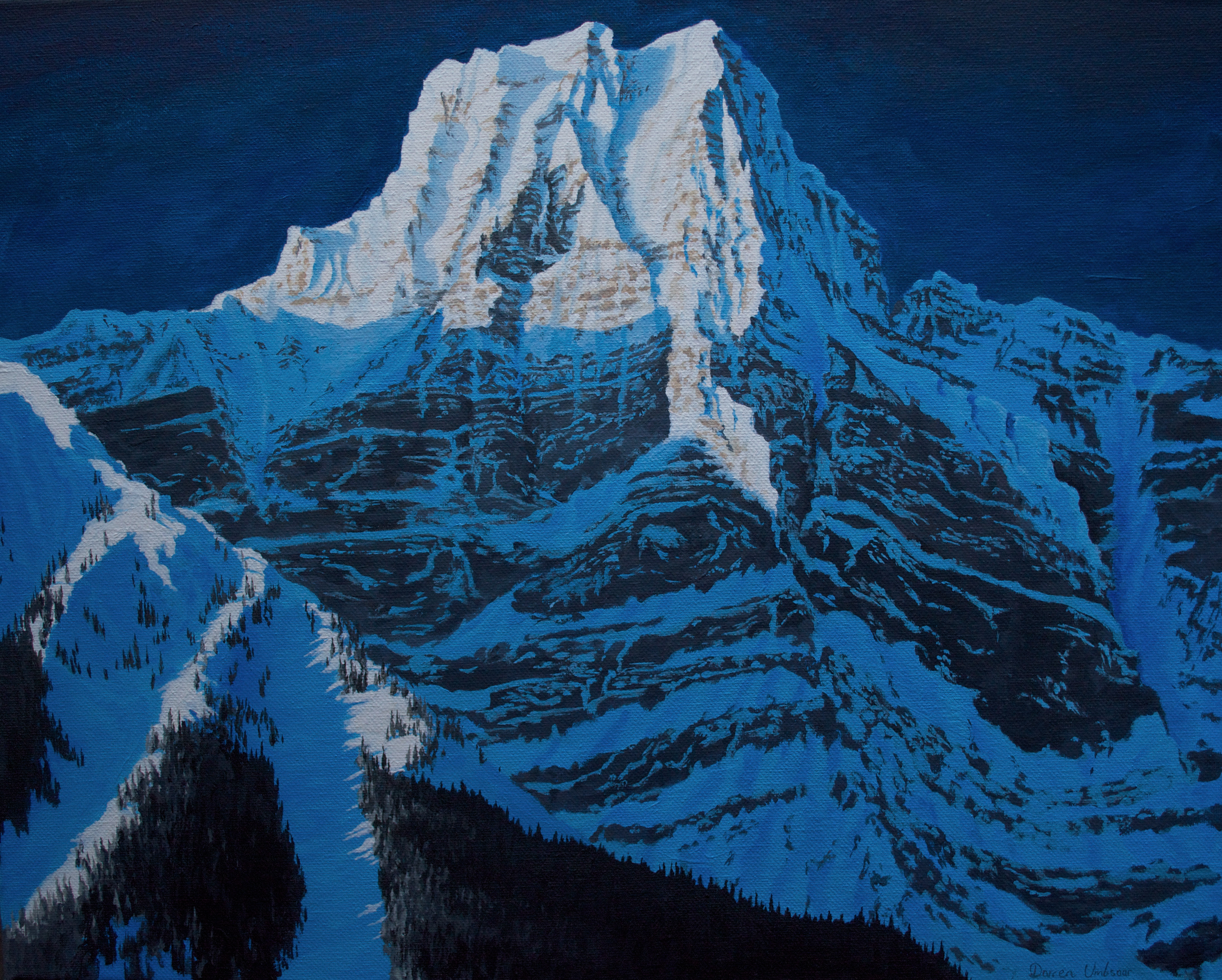 First Light on Howse Peak