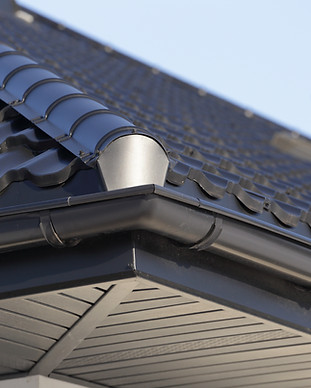Corner of a Roof Gutter