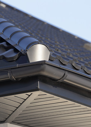 Corner of a Roof Gutter