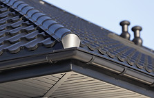 Corner of a Roof Gutter