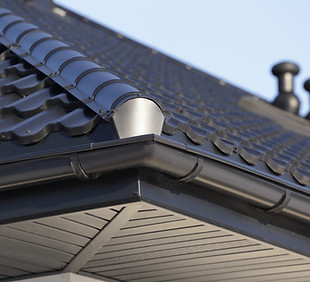 Corner of a Roof Gutter