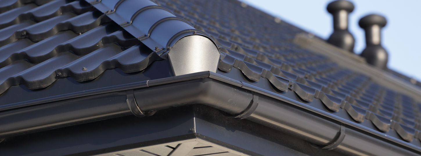 Corner of a Roof Gutter