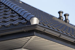 Corner of a Roof Gutter