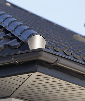 Corner of a Roof Gutter