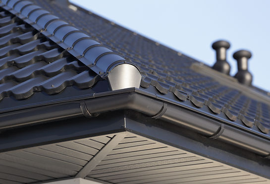 Corner of a Roof Gutter