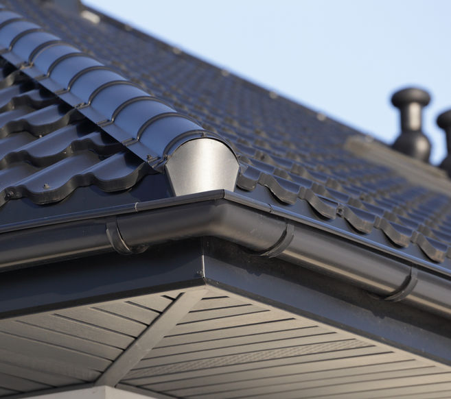 Corner of a Roof Gutter