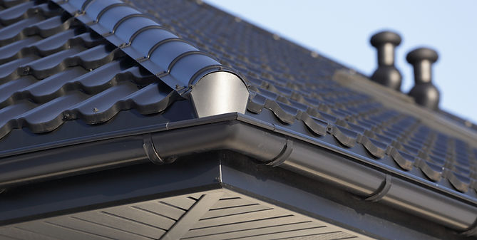 Corner of a Roof Gutter