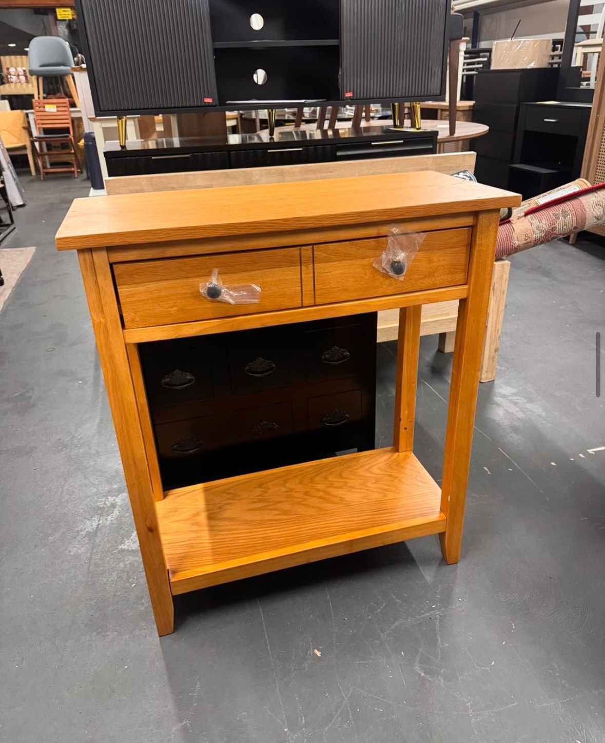 Console table oak 