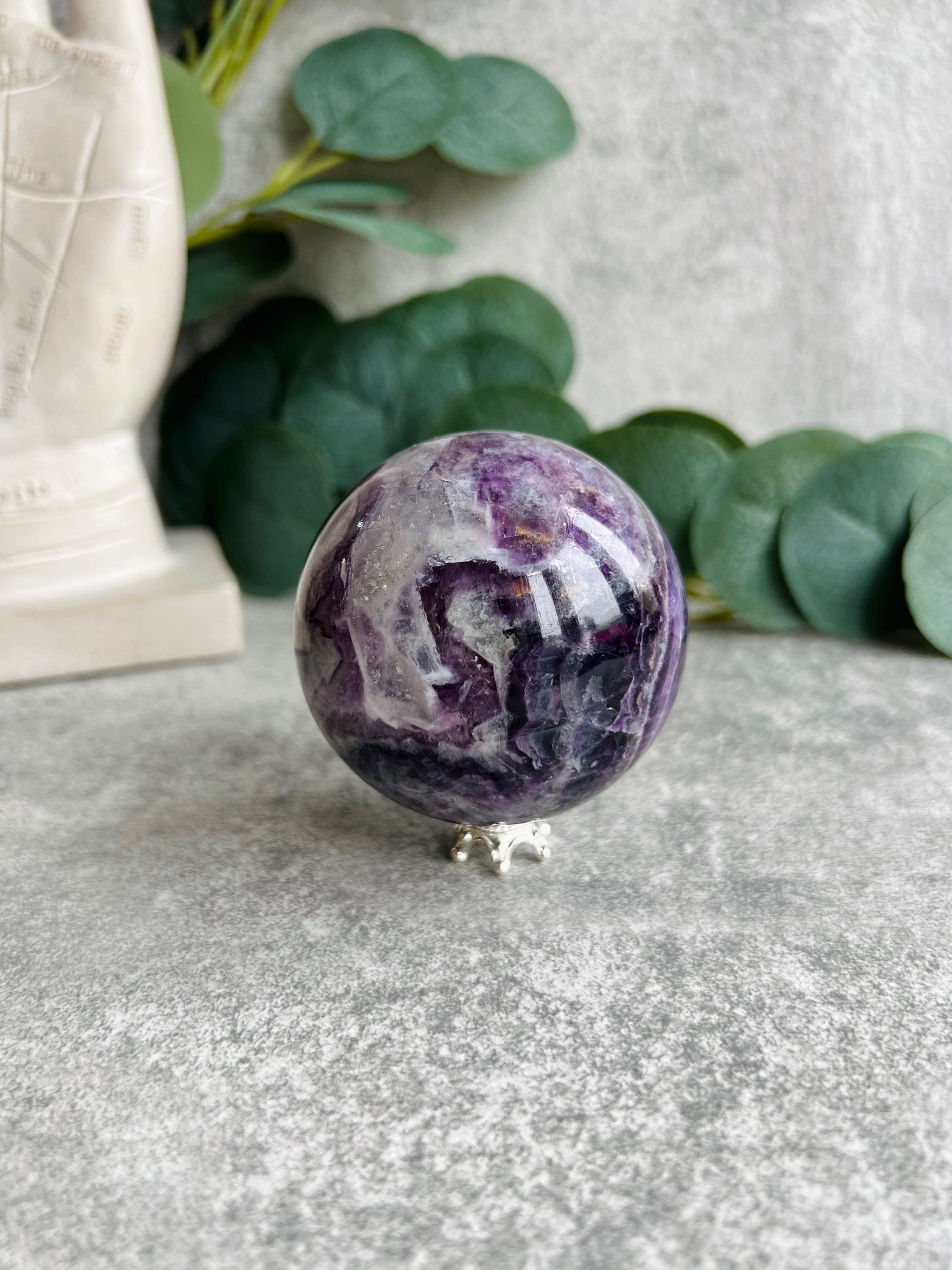 Purple & Blue Fluorite Sphere