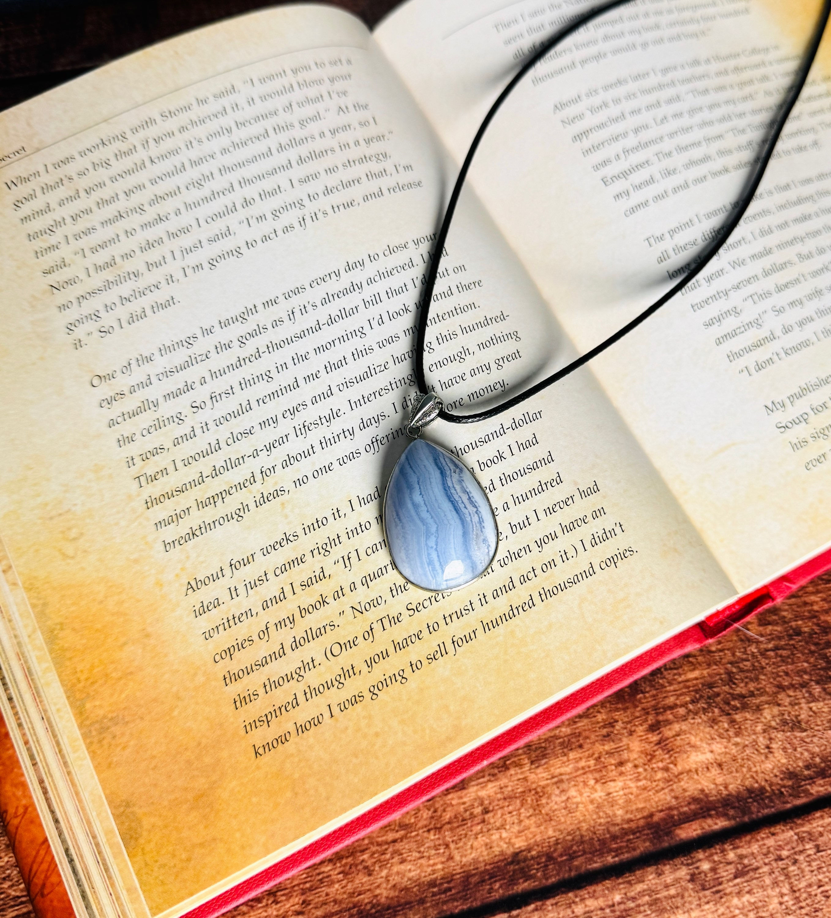 Blue Lace Agate Pendant