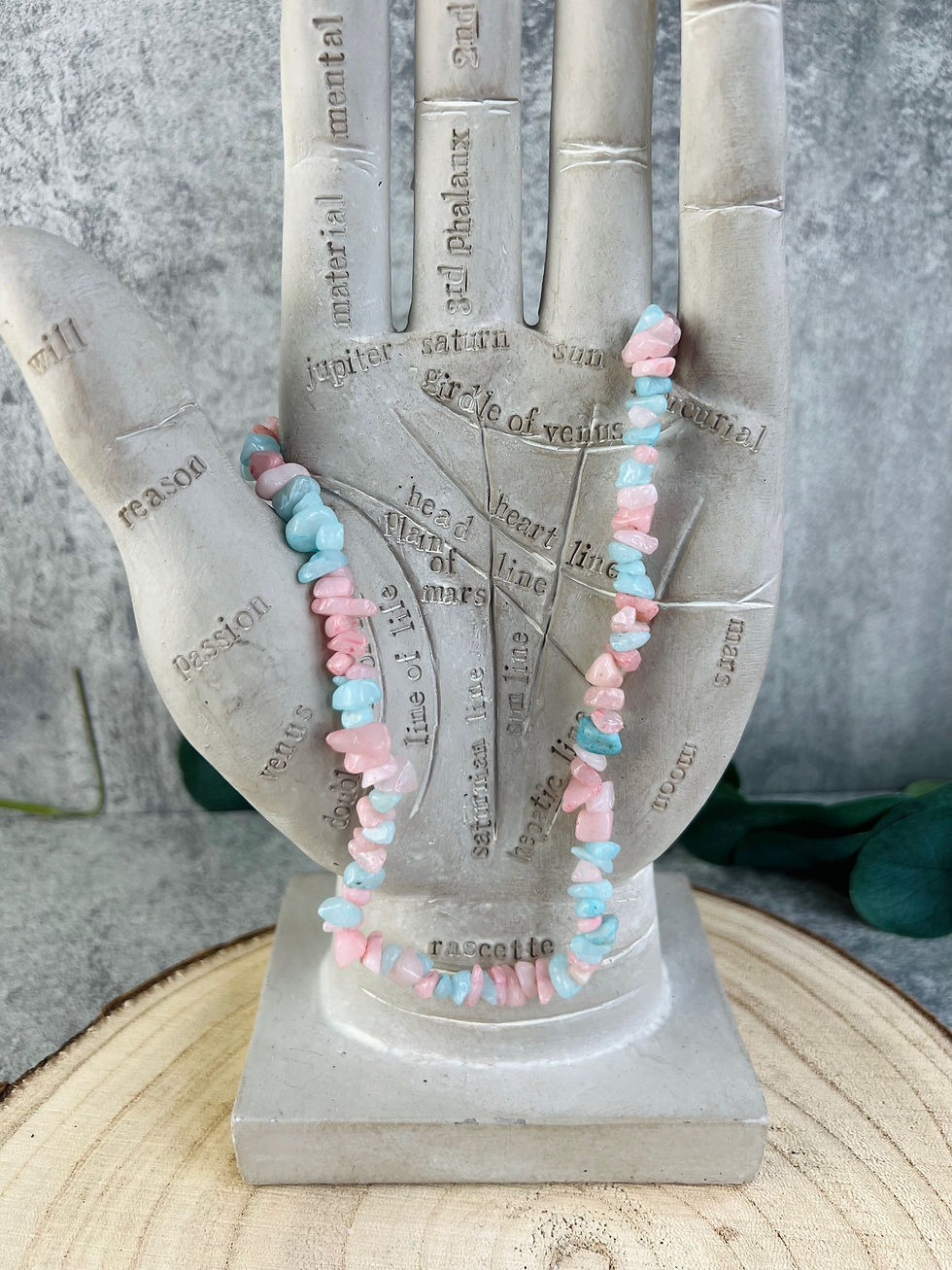 Bubblegum Dyed Clear Quartz Chip Necklace