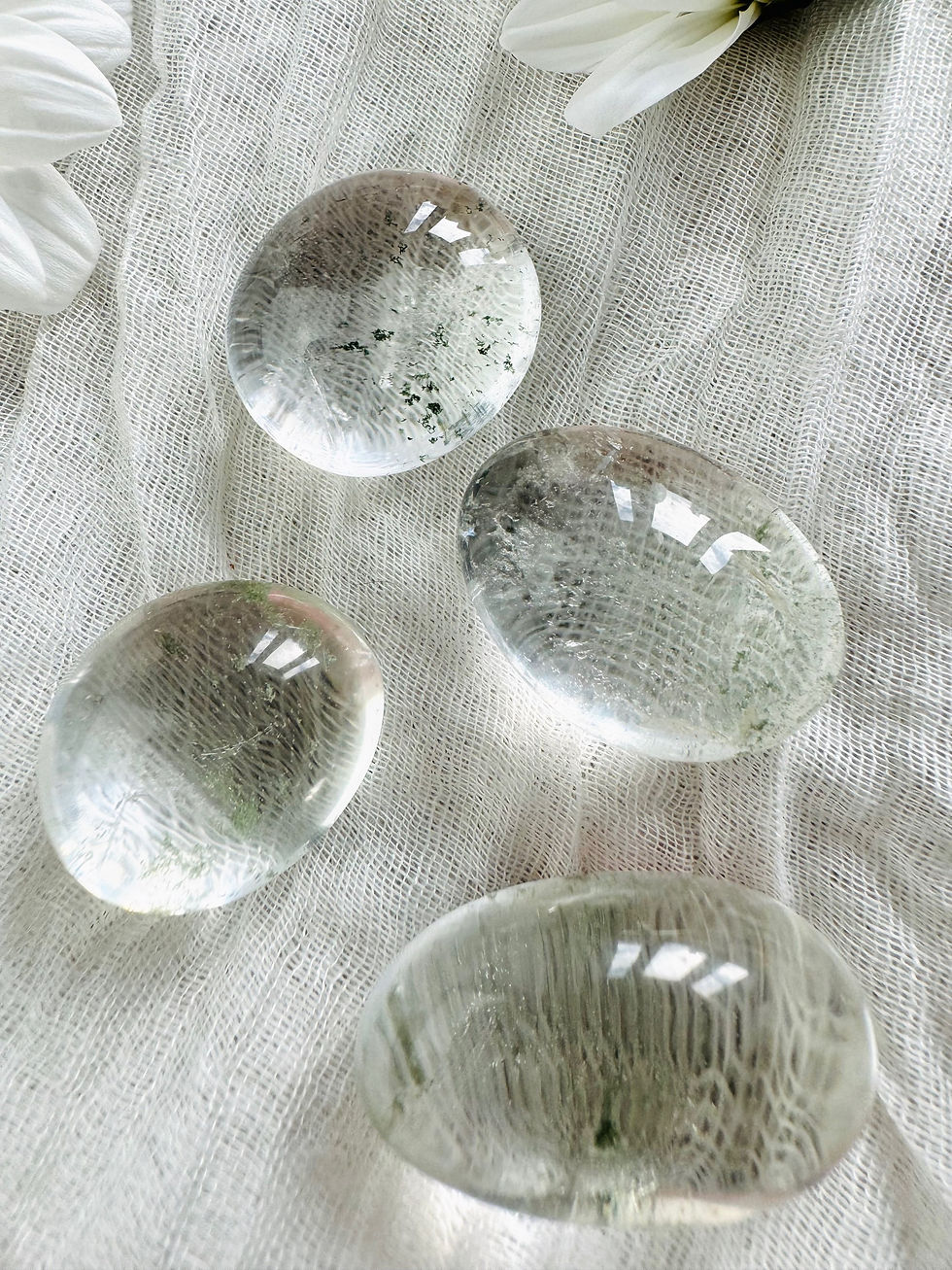 Thumbnail: AA Garden Quartz Lodolite Tumble (Various Sizes)