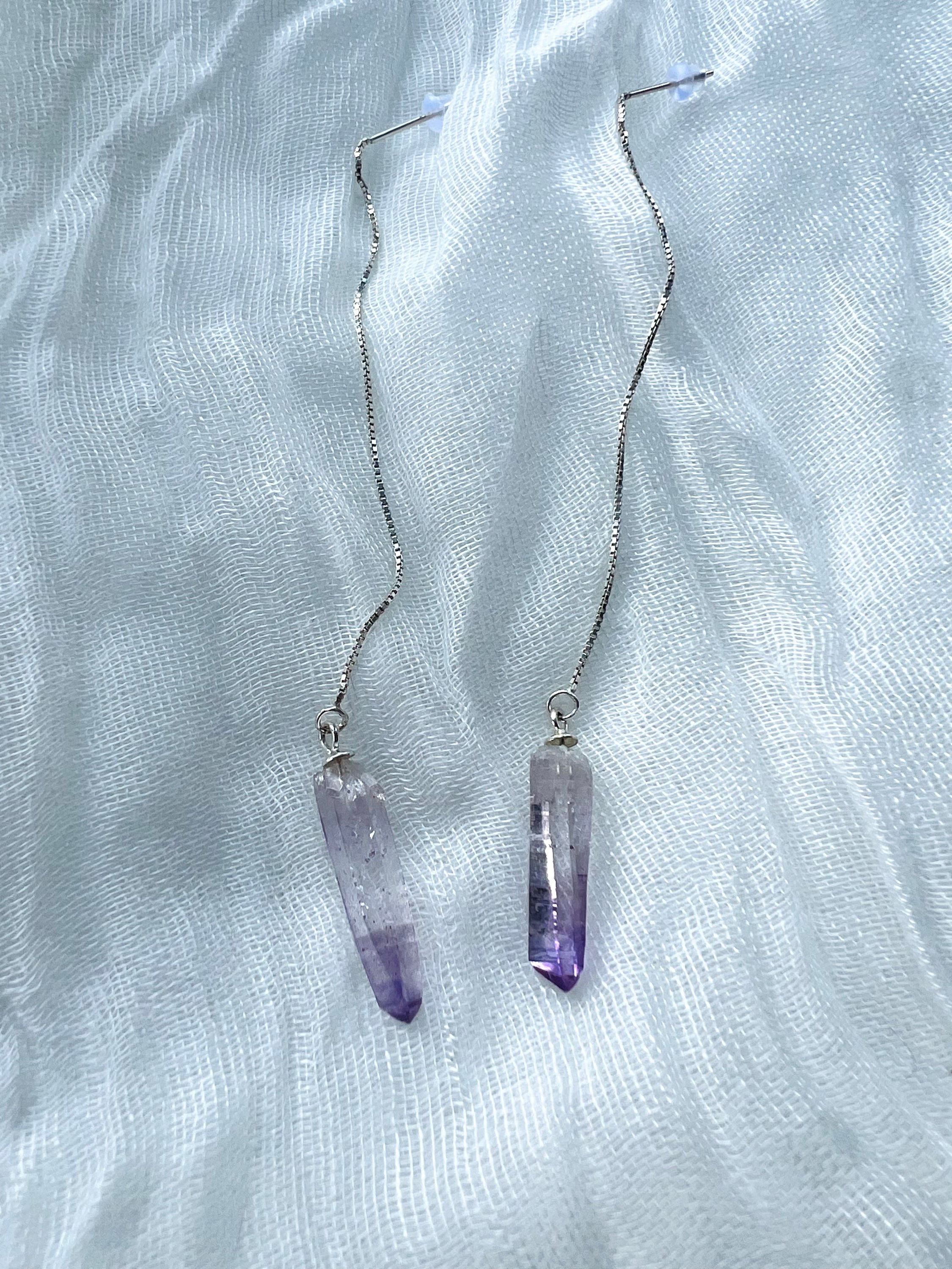 Sterling Silver Vera Cruz Amethyst Earrings