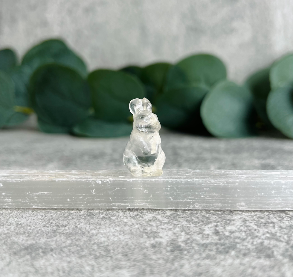 Mini Clear Quartz Bunny