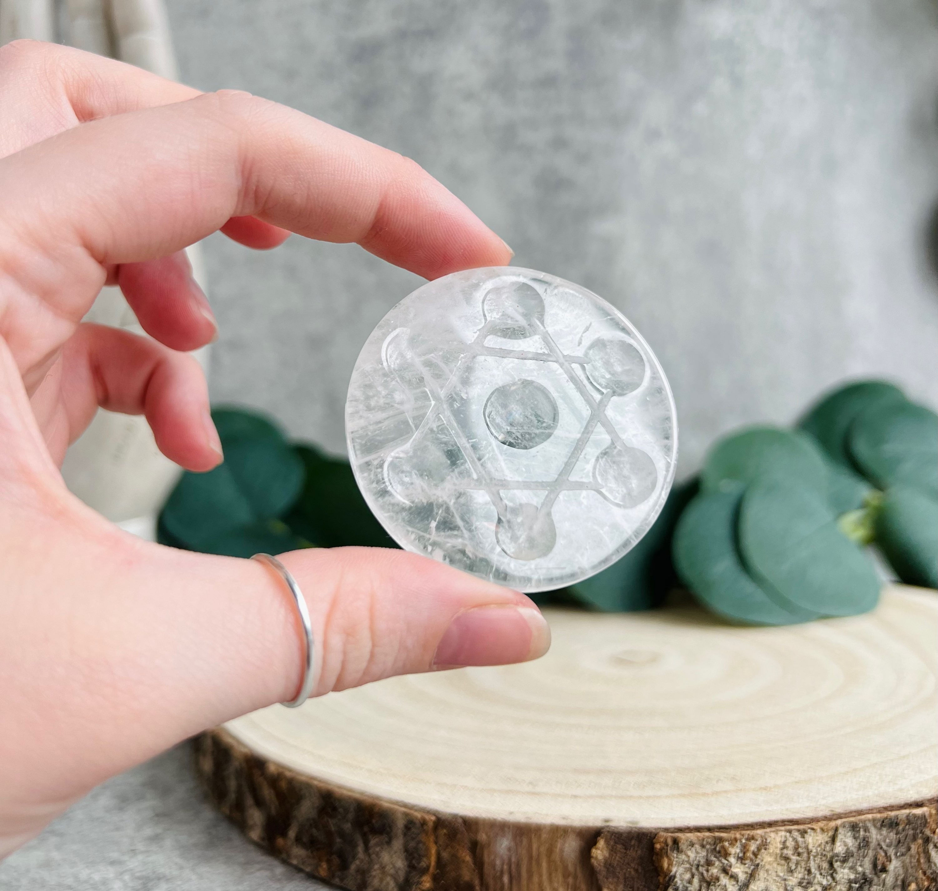 Clear Quartz Mini Sphere Holder