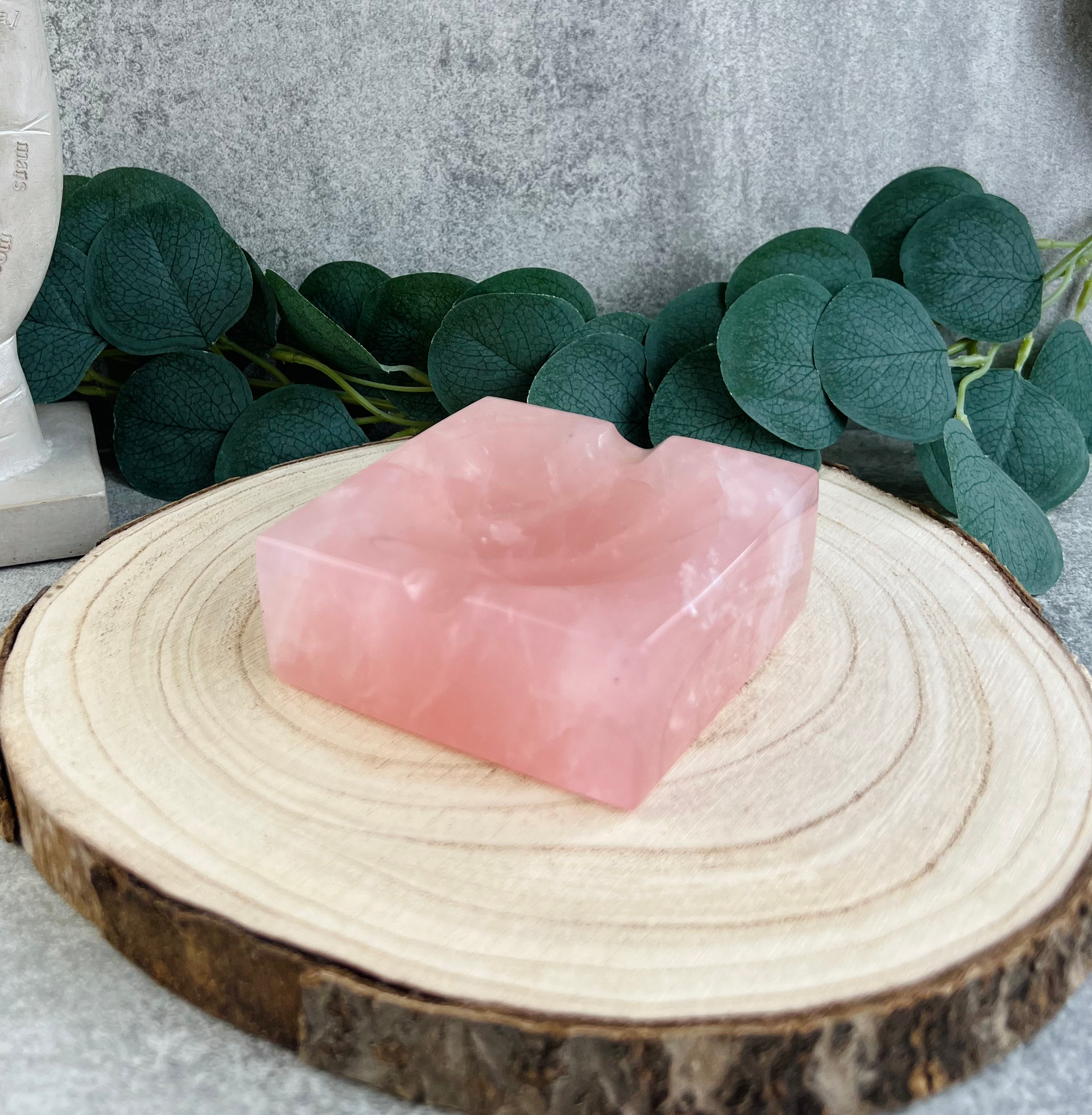 Madagascan Rose Quartz Ashtray