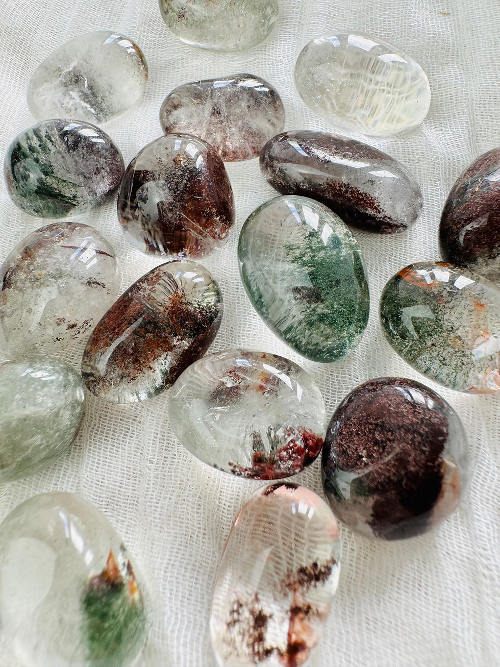 Thumbnail: AA Garden Quartz Lodolite Tumble (Various Sizes)