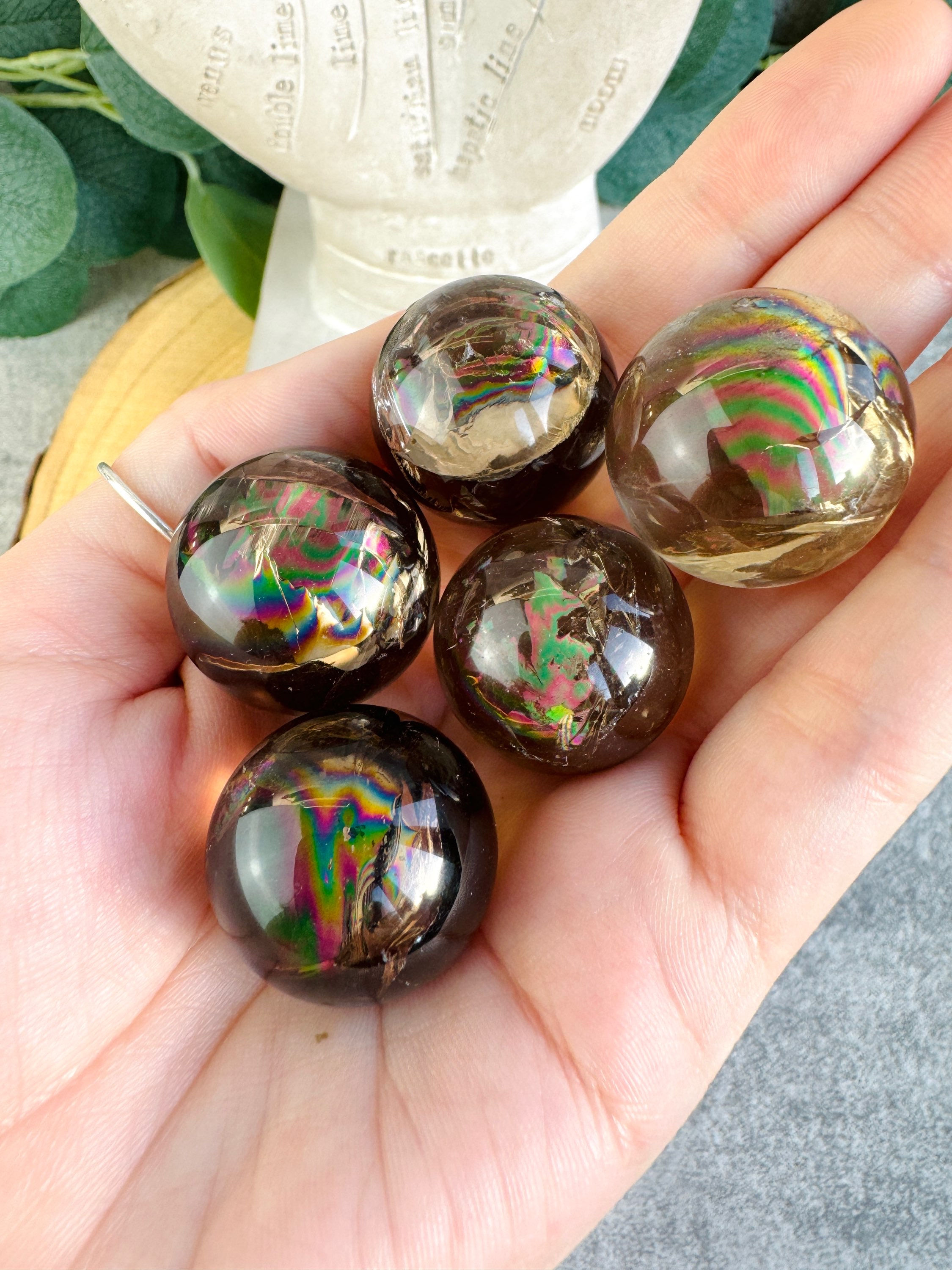 Rainbow Smoky Quartz Sphere