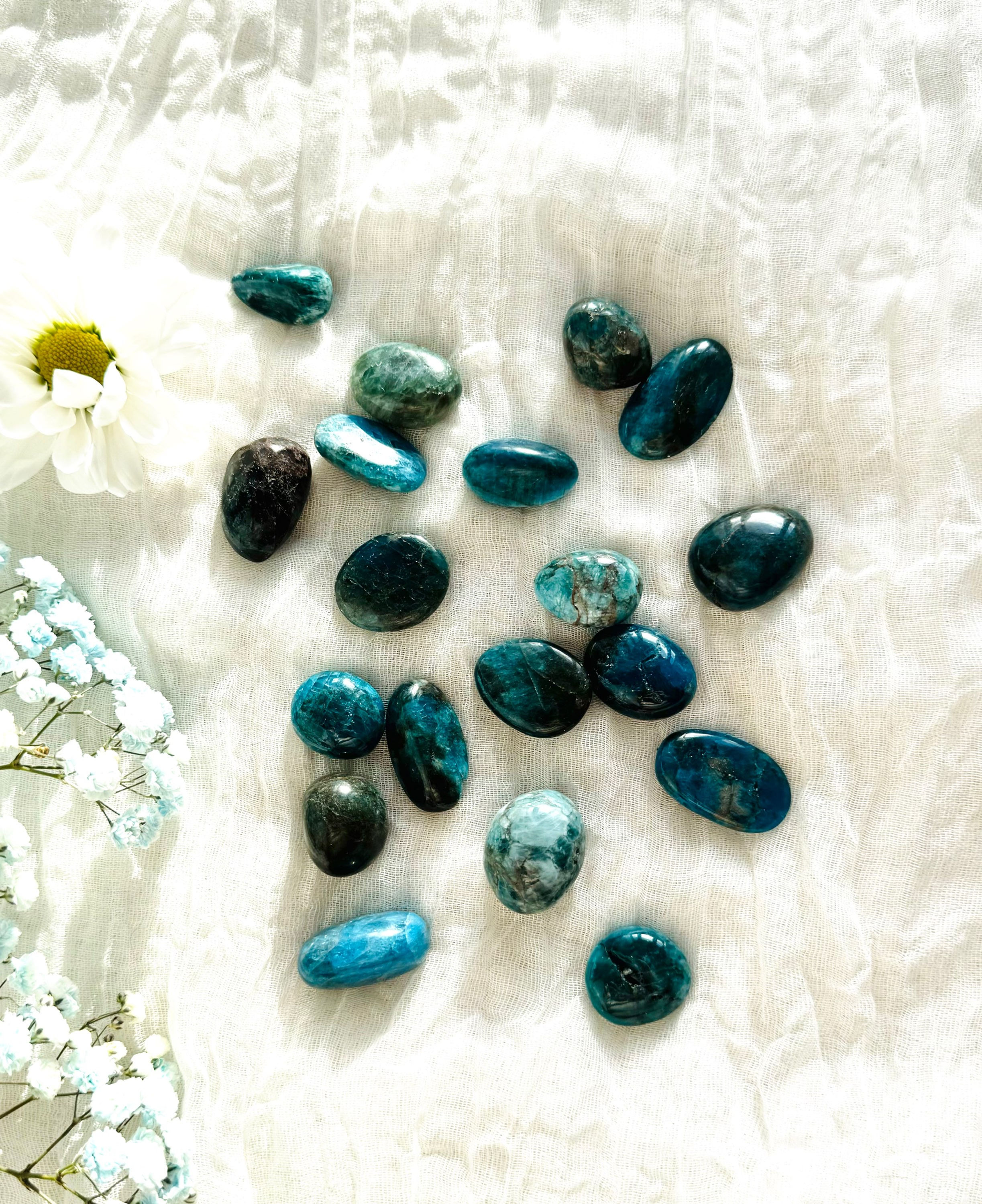 Small Blue Apatite Tumble