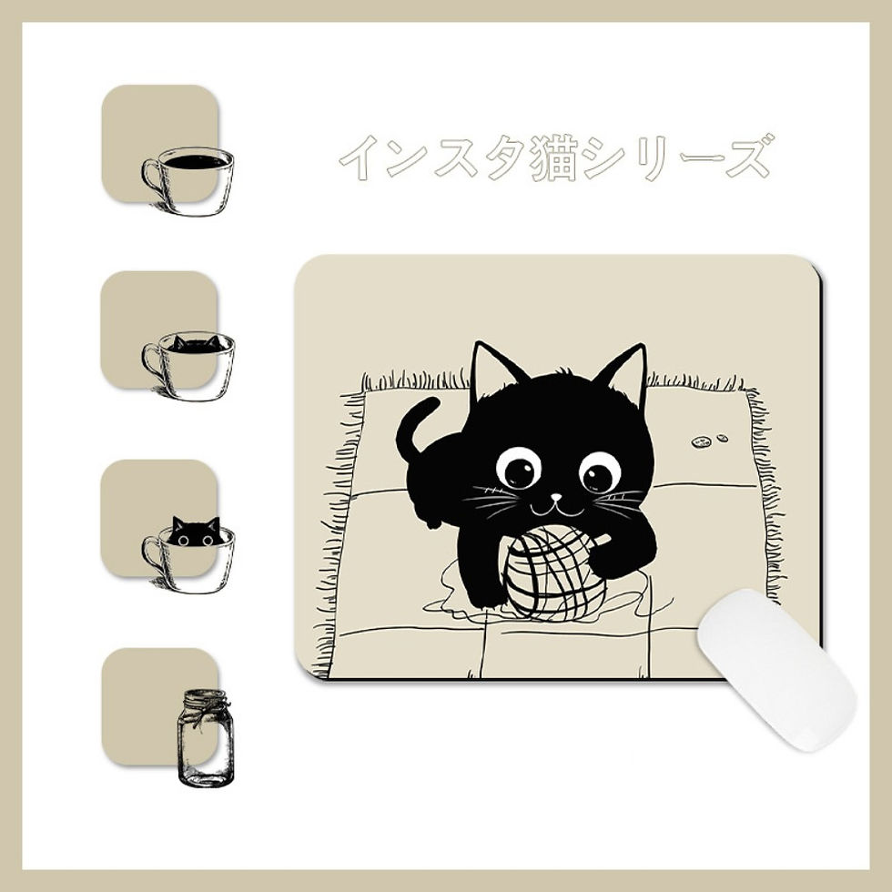 Thumbnail: Black Cat Desk Mat