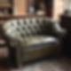 can you make an image of a custom furniture repair showing off the bespoke upholstery on a