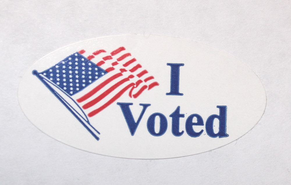 An "I Voted" sticker that was handed out all over the country