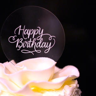 cake topper - happy birthday