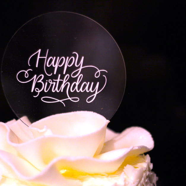 cake topper - happy birthday