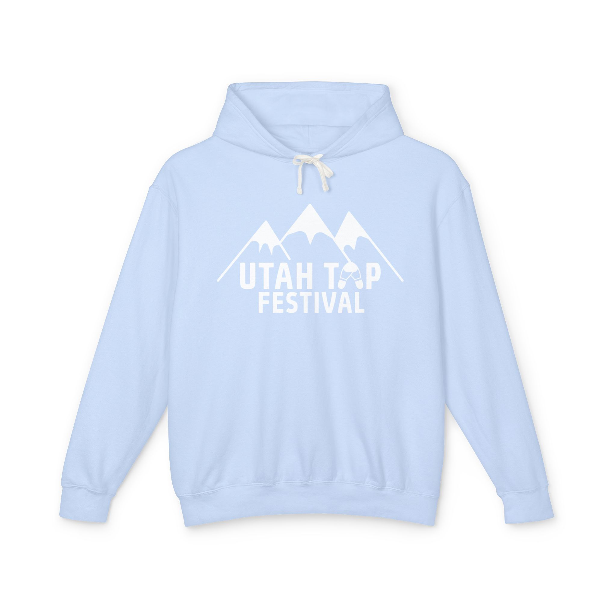 Light blue Utah Tap Fest hoodie