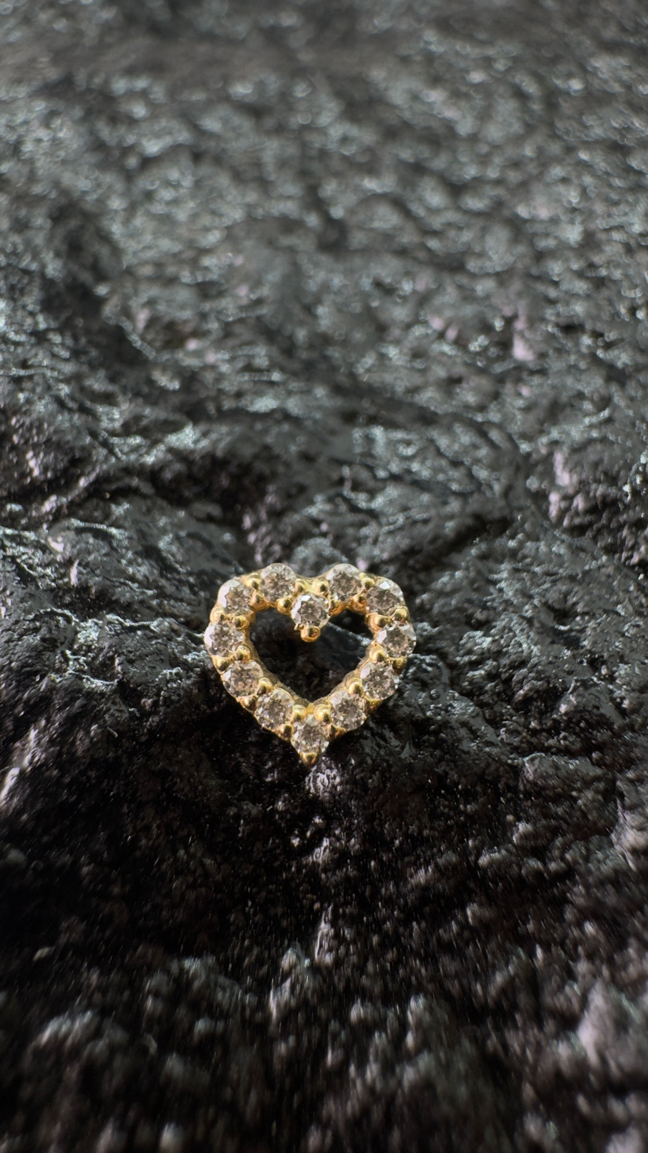 Top Gold Heart Multi Cz
