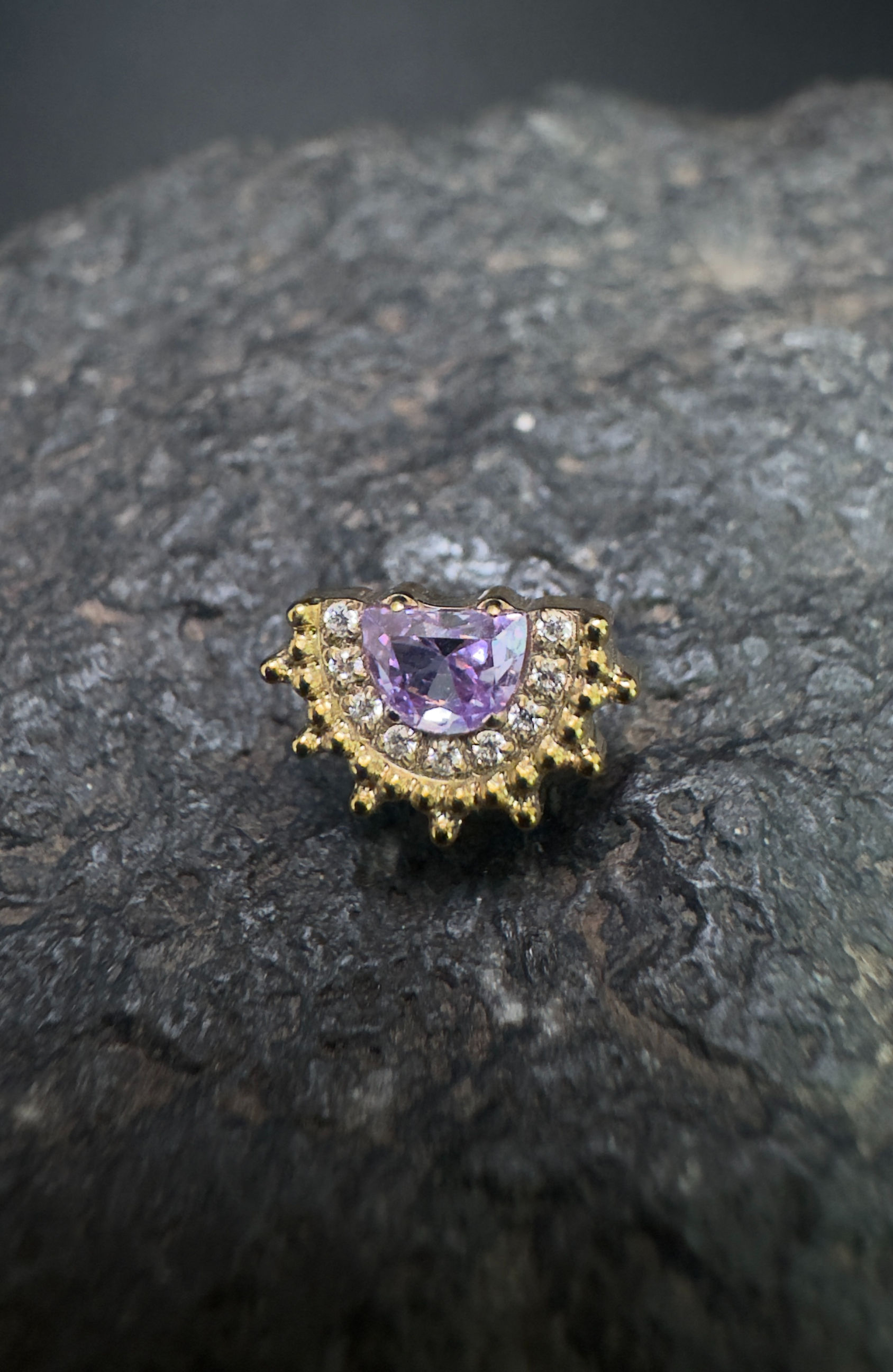 Mid Afgan PVD Purple Cz