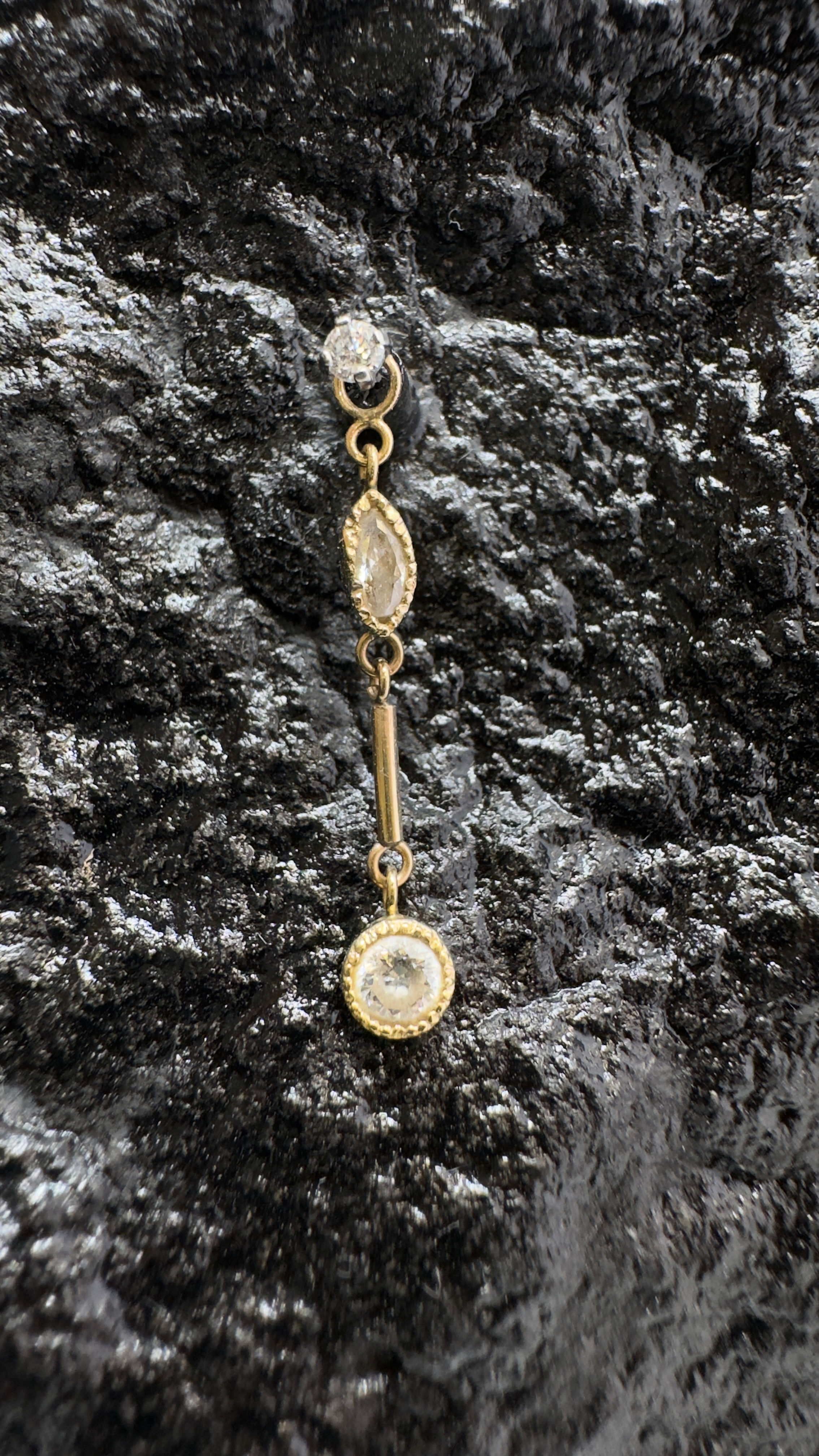 Chain Oval Bezel Doble Cz