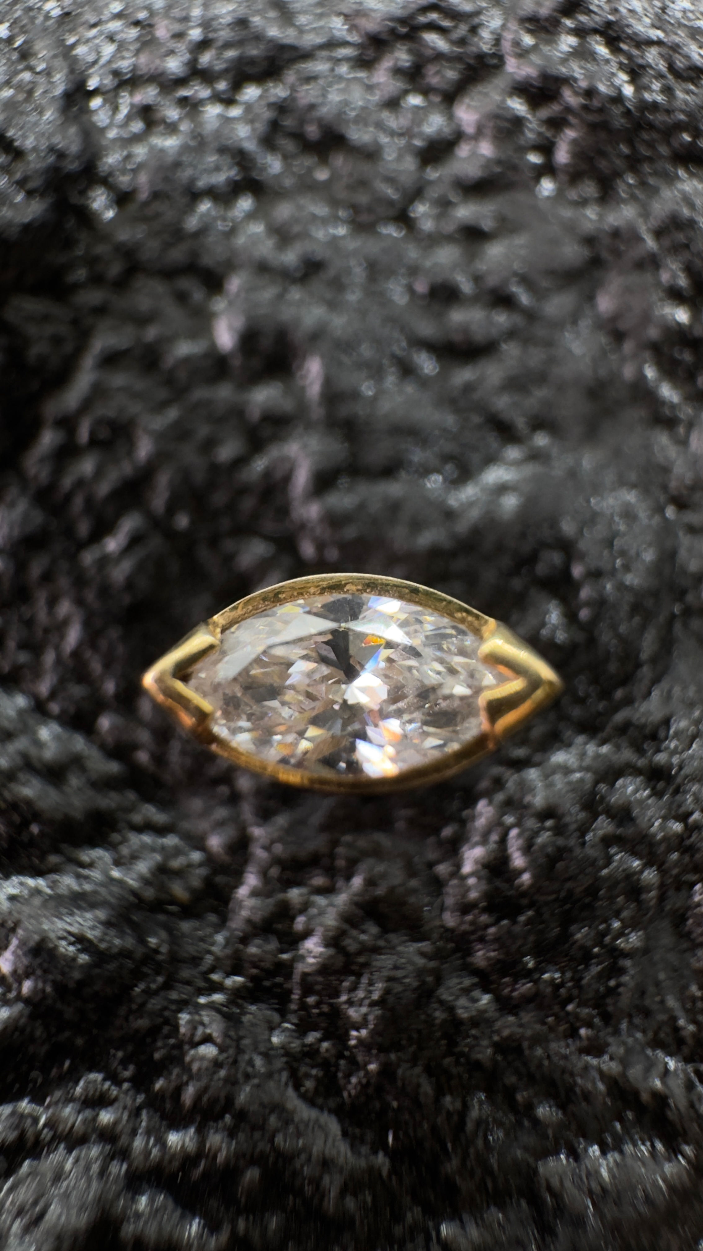 Top Gold Big Marquise Cz