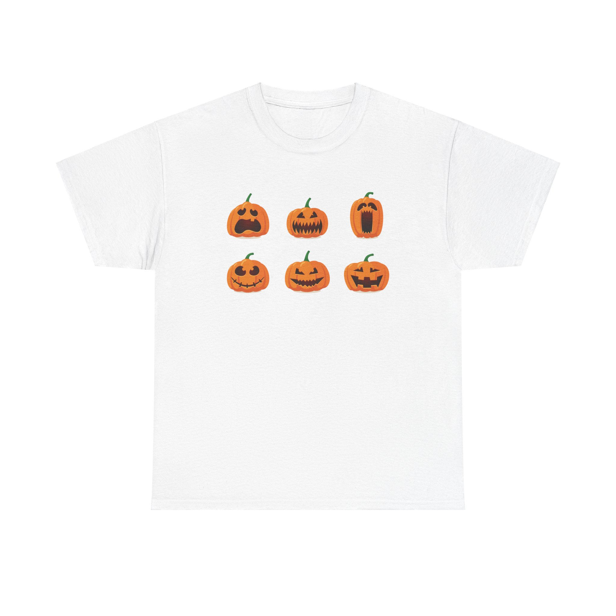 Pumpkin Faces Halloween T-Shirt